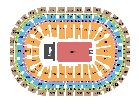 Bell Centre Rush Seating Chart